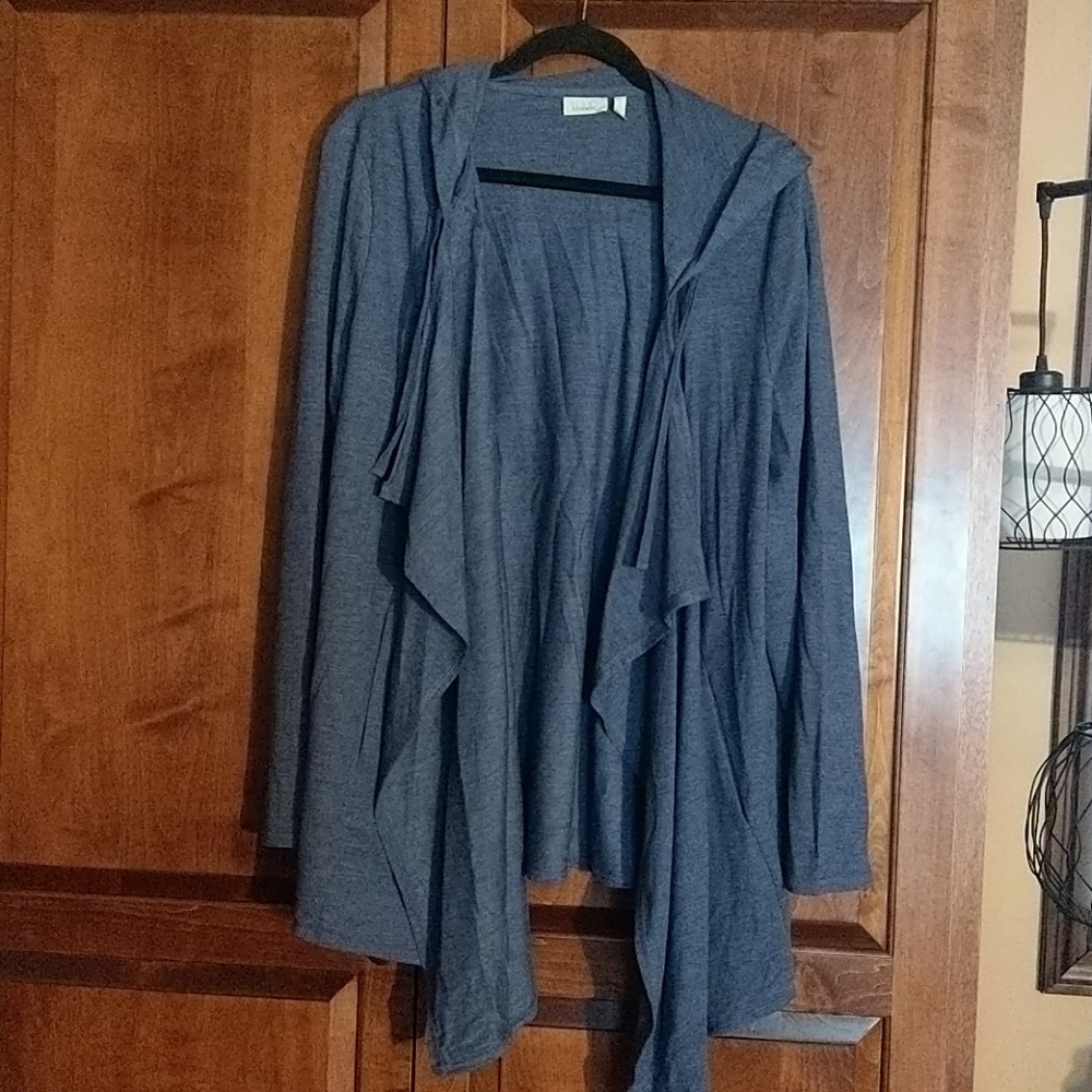 LOGO Lounge drape front cardigan